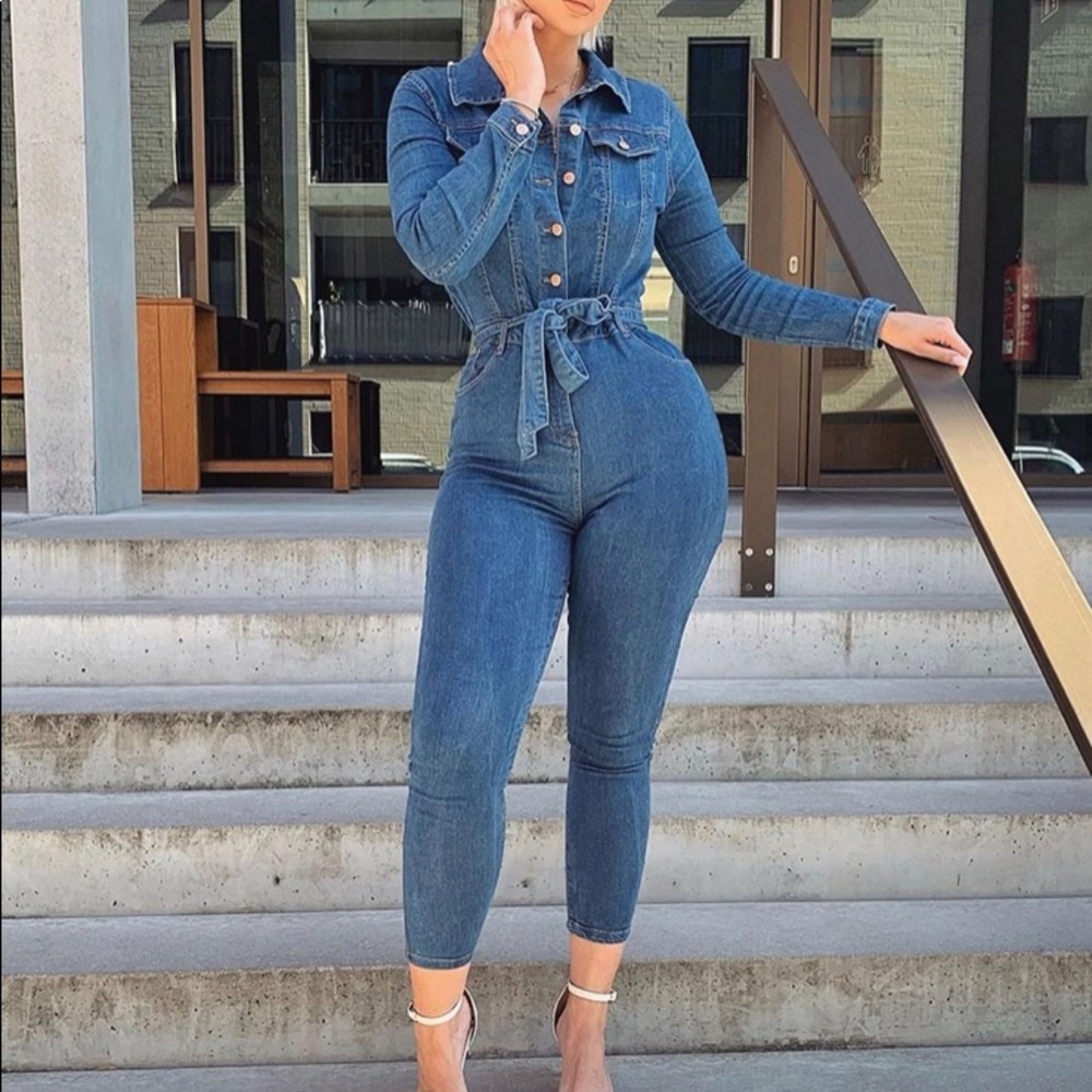 Denim jumpsuit